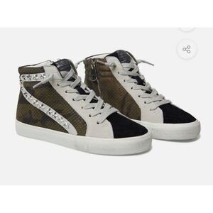 Vintage Havana Kayla Army croco with studs womens size 7 With Box And Dust‎ Bag